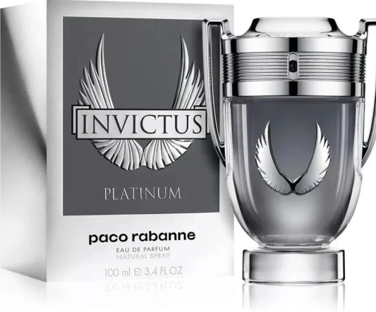 Invictus Platinum By Paco Rabanne For Men 1.7 Oz Eau De Parfum Spray