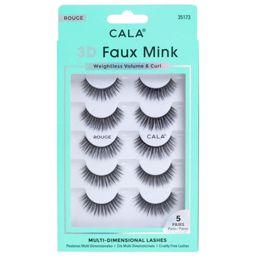 3D Faux Mink Lashes: Rouge (5 Pack)