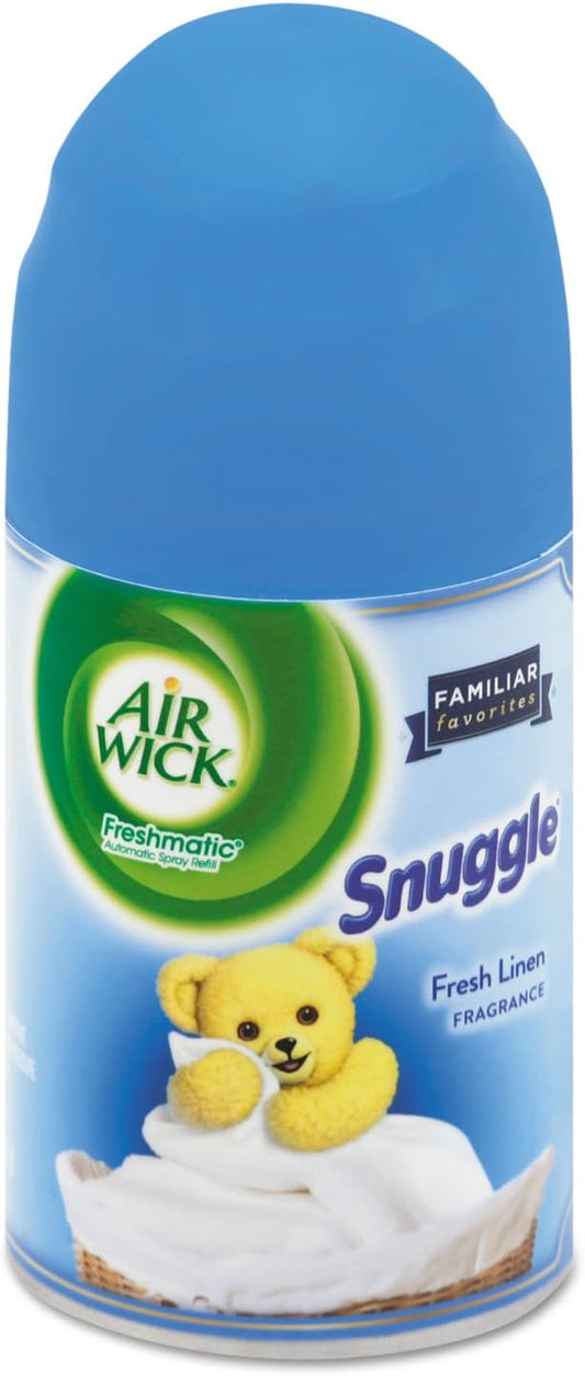 Air Wick Automatic Air Freshener Spray Refill, 1ct, Fresh Linen, Odor Neutralization, Essential Oils : Everything Else