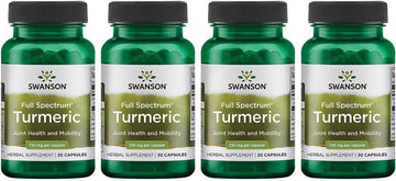 Swanson Turmeric 720 Milligrams 30 Capsules (4 Pack)