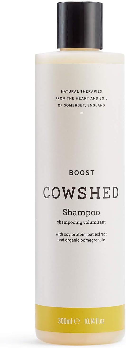 Cowshed Boost Shampoo - 300 Ml - Hair Hydrating Shampoo Sulphate And Paraben Free - Volumising Shampoos For All Hair Types | Vegan Moisturising Shampoos