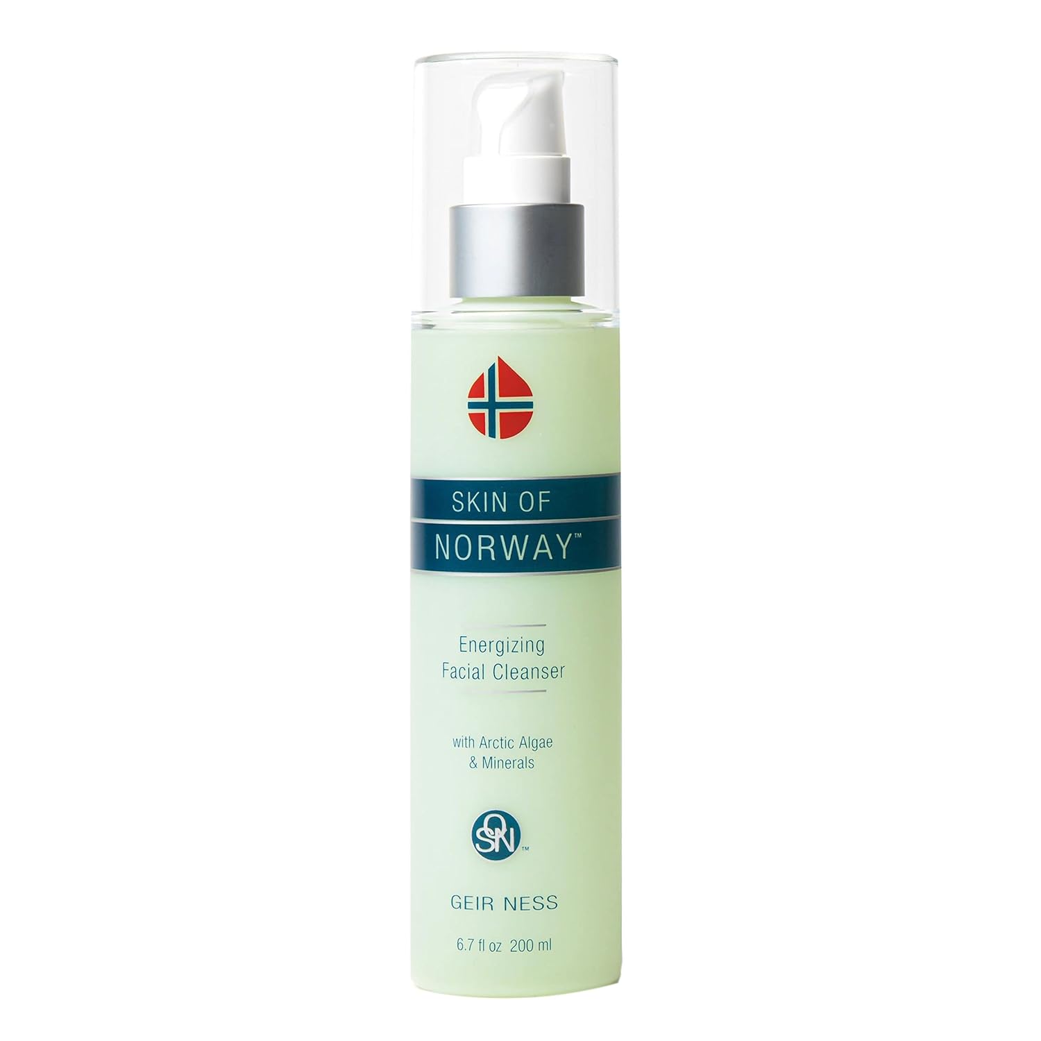 Geir Ness Skin Of Norway Energizing Facial Cleanser - Contains Arctic Algae & Minerals - Moisturizing Deep Cleansing Face Wash For Dry And Sensitive Skin