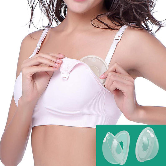 Upgrade Version Breast Shells Nipple Shield with Anti-Flow Stopper Therapy Comfort for Sore Leaking Breast aFeeding Nursing Mother BPA Free Food Grade Silicon Breastmilk Saving (2 Shells)