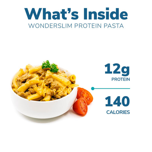 Wonderslim Protein Pasta, Cheese Steak Macaroni, 140 Calories, 12G Protein (7Ct)