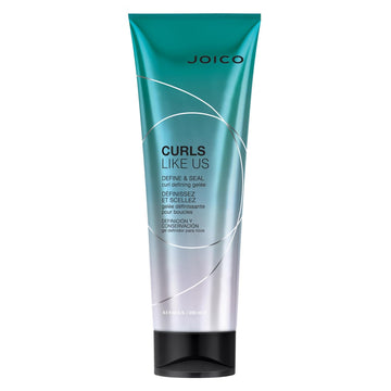 Joico Curls Like Us Define & Seal Curl Defining Gelee | For Curly Hair | Reduce Frizz | Medium Hold | Heat Protection Up To 450°F | With Moringa Seed & Algae Oil | 8.5 Fl Oz