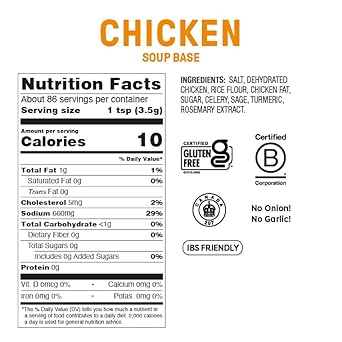 Fody Foods Vegetable Soup Base & Seasoning, 10.6 Oz, Ready To Use, Garlic And Onion Free, Low Fodmap Certified, Gut & Ibs Friendly, Vegan, Non-Gmo, Gluten Free