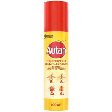 Autan Mosquito & Insect Repellent Spray, Travel Essentials, Suitable For Kids, Deet Free Formula, Up To 8 Hours Protection Against Mosquitoes, Biting Flies And Ticks, 100 Ml