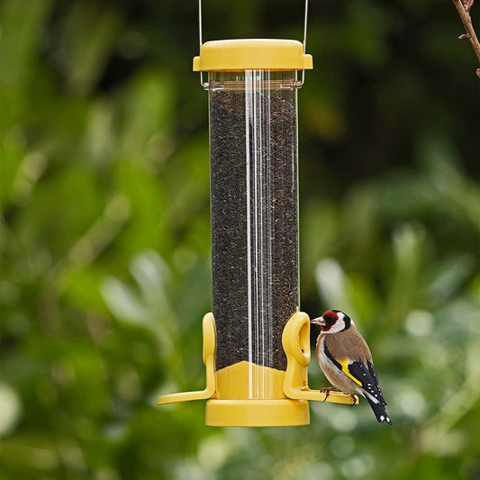 Jacobi Jayne FLO-N1Y Flo Niger Seed Feeder, Small, Yellow?FLO-N1Y