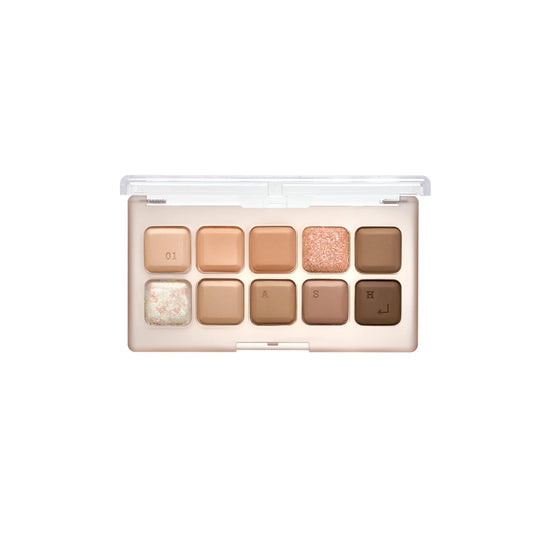 Lilybyred Mood Keyboard Eyeshadow Palette | Soft Neutral Ash Color, Long-Wearing, Glitter, Clear Watercolor | Palette With Easy Color Matching For All | K-Beauty (01#Ash Cinnamon)