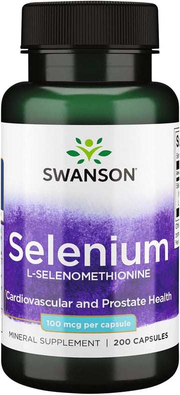 Swanson Selenium (L-Selenomethionine) 100 Mcg 200 Capsules