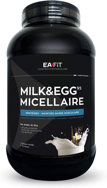 Eafit Muscle Construction Milk & Egg 95 Micellar 2.2Kg - Chocolate