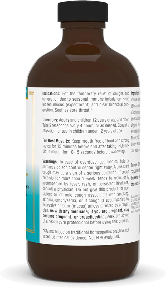 Source Naturals Wellness Cough Syrup with Wild Cherry Bark, 8 Fluid Ounces