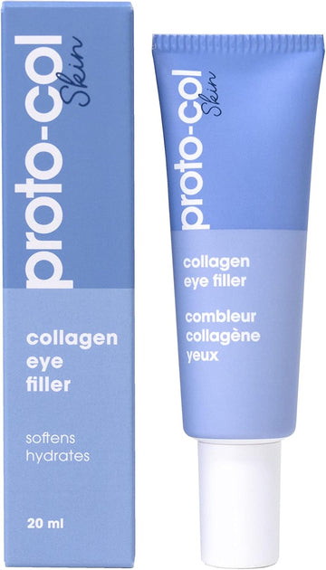 Proto-Col - Hydrating Collagen Eye Cream, Boosts, Brightens And Moisturises Puffy Bags, Dark Circles And Crow'S Feet For Younger Looking Skin, Made With Hyaluronic Acid And Vitamin C