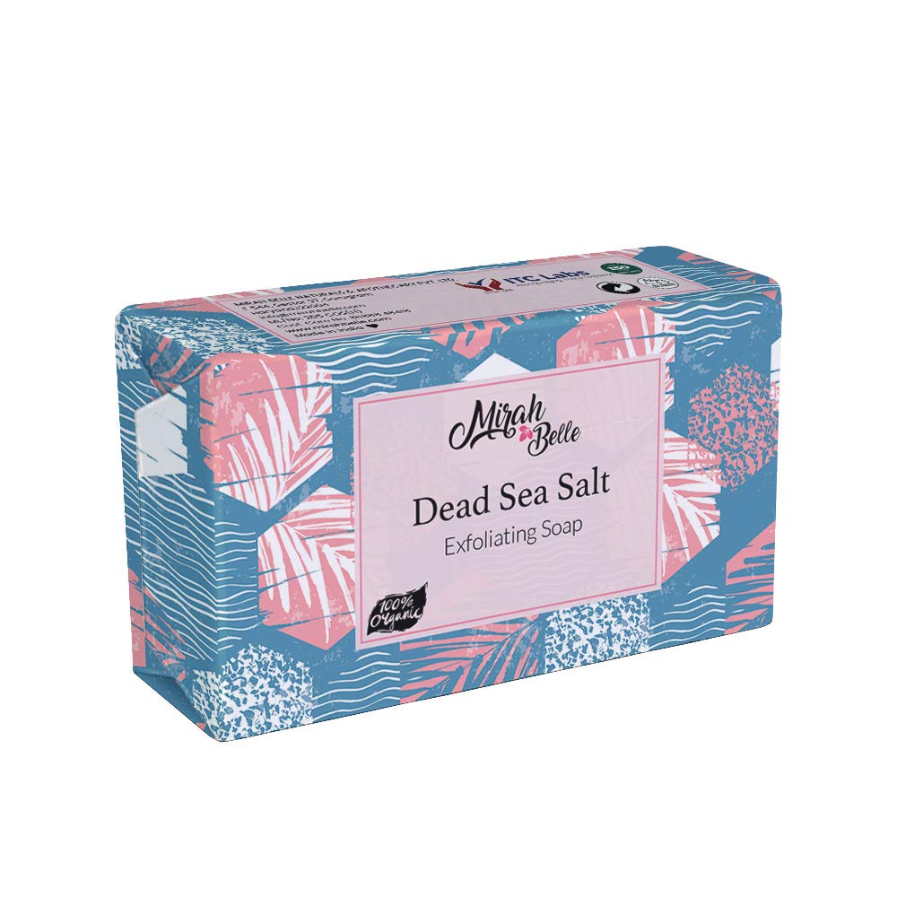 Mirah Belle - Dead Sea Salt Exfoliating Soap - Handmade, Cruelty Free - Exfoliation And Dead Skin Removal - 125 Gms : Beauty & Personal Care