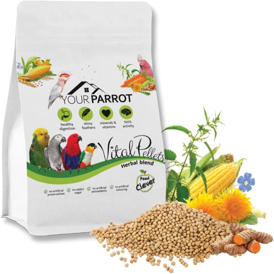 Your Parrot Vital Pellets Herbal Blend Complete Parrot Food 3kg :Pet Supplies