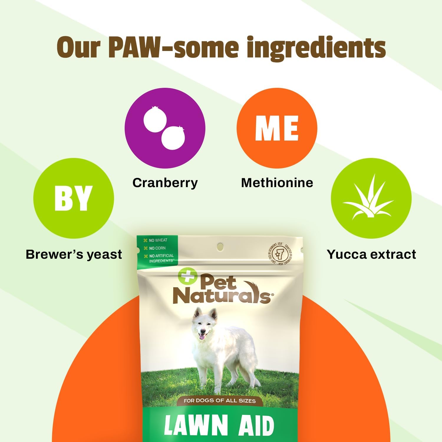 Pet Naturals Lawn Aid Dog Urine Neutralizer for Lawn - 60 Chicken-Flavored Chews - Healthy Dog Treats for PH Balance in Urine Maintain Green Grass and Support Bladder & Urinary Tract Health? : Pet Supplements And Vitamins : Pet Supplies