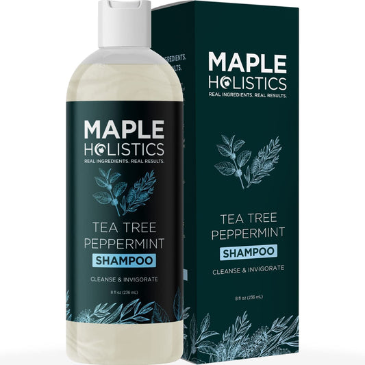 Tea Tree Shampoo And Body Wash - Sulfate Free Clarifying Shampoo For Oily Hair Care And Scalp Exfoliator For Dry Scalp Build Up And Flakes - Moisturizing Tea Tree Essential Oil Body Soap For Dry Skin