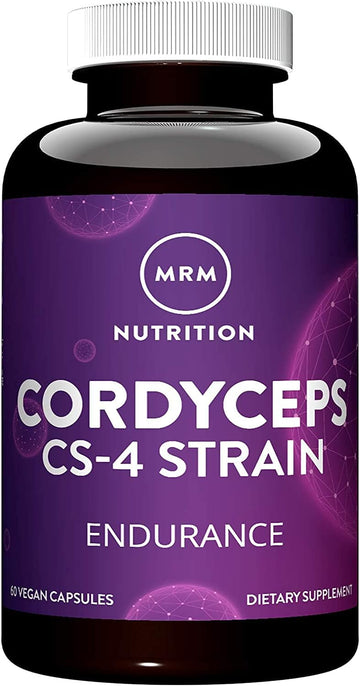 MRM Nutrition Cordyceps | CS-4 Strain | Endurance | Adaptogens | Mushrooms | Energy + Endurance | Vegan | 60 Servings