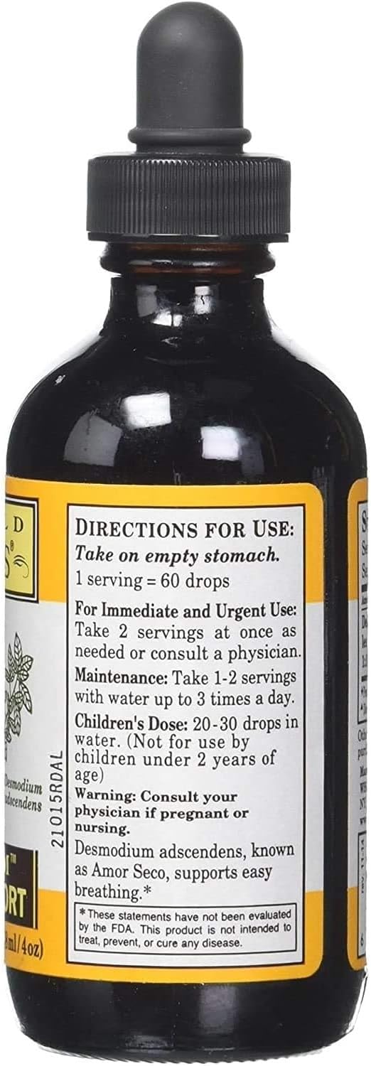 Whole World Botanicals Royal Desmodium Allergy Lung Support - 4 Fl Oz By Whole World Botanicals : Health & Household
