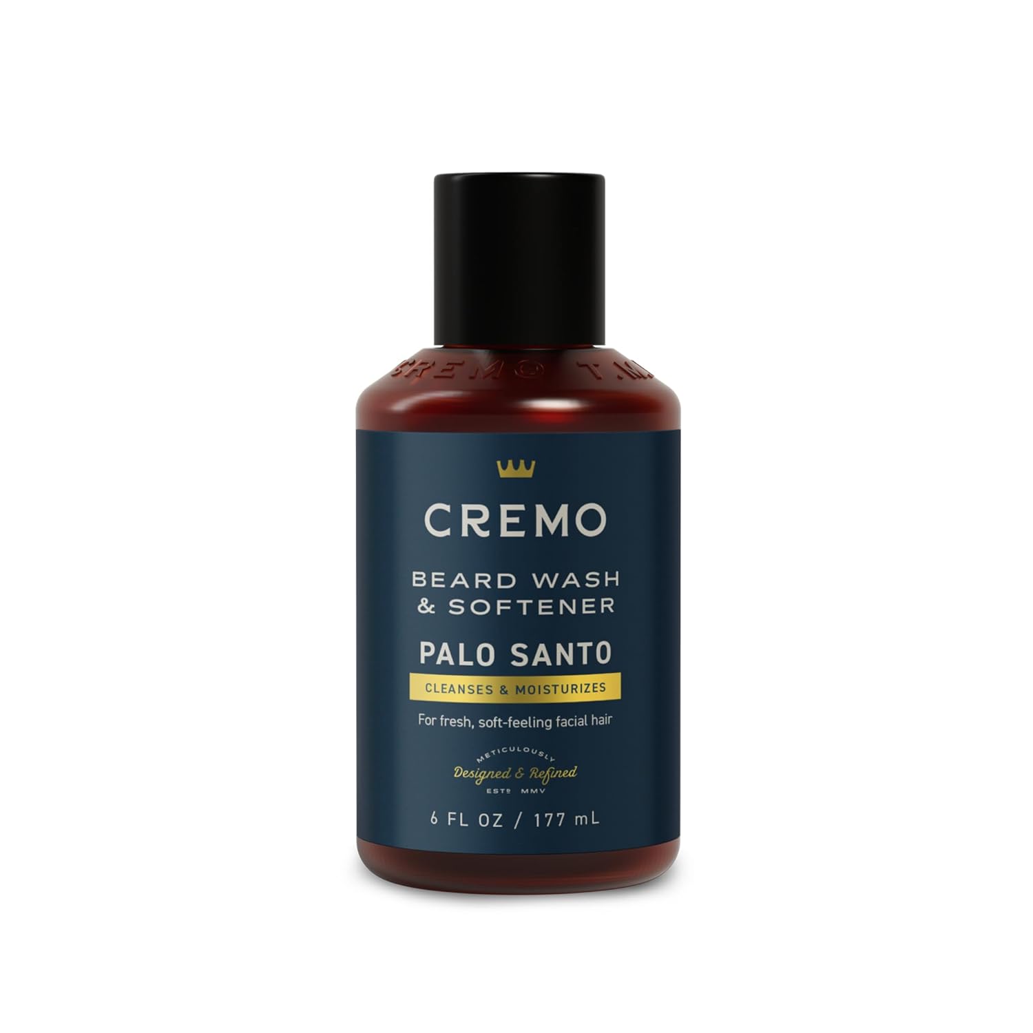 Cremo Palo Santo (Reserve Collection) Beard Wash & Softener, Moisturizes, Styles And Reduces Beard Itch For All Lengths Of Facial Hair, 6 Fluid Oz