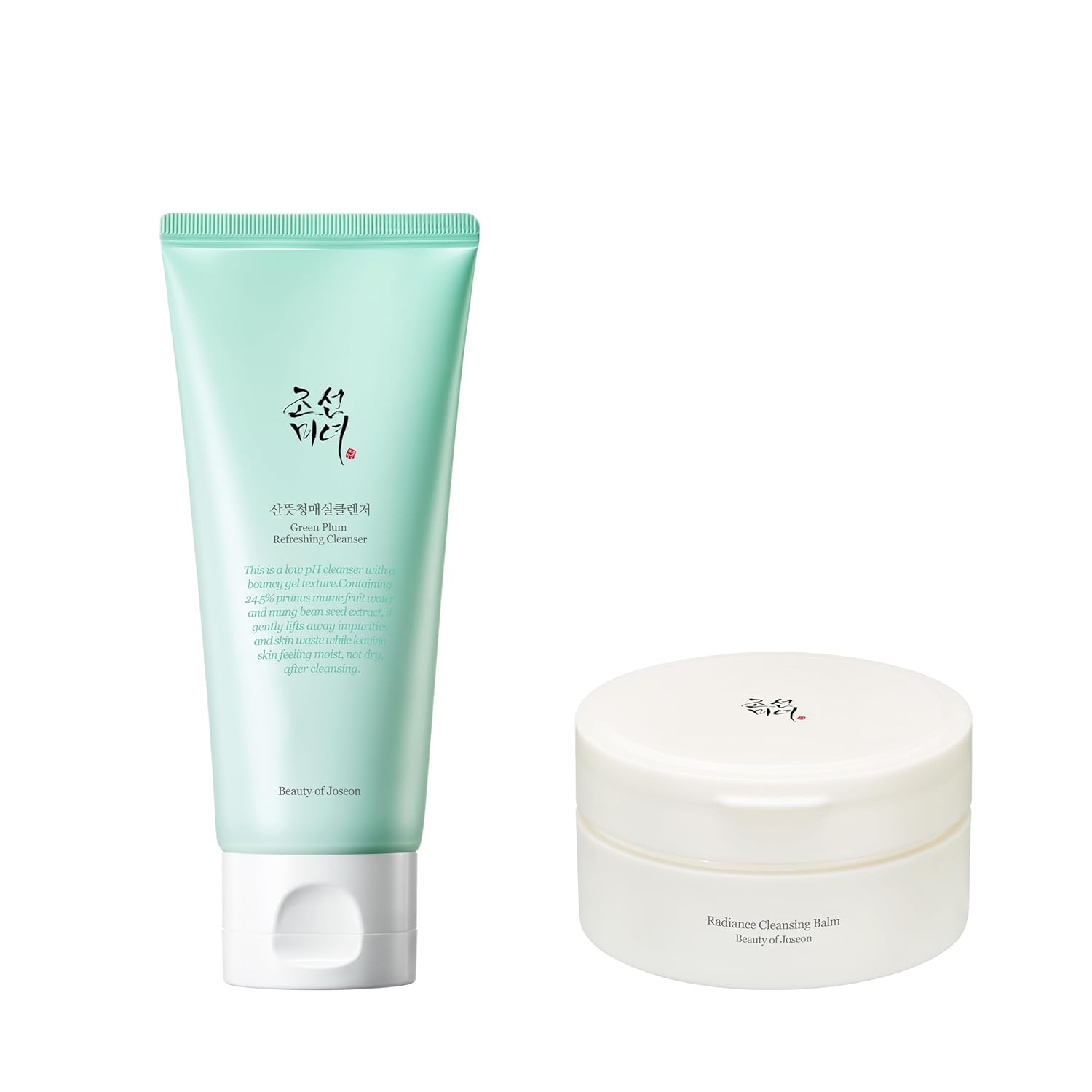 Beauty Of Joseon Green Plum Refreshing Cleanser Gel With Radiance Cleansing Balm