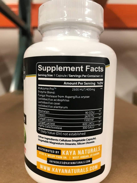 Kaya Naturals Digestive Enzymes With Prebiotics & Probiotics - Constipation & Bloating Relief Pills For Women & Men - Aids Immune Function - Digestion Support - 30 Veggie Capsules