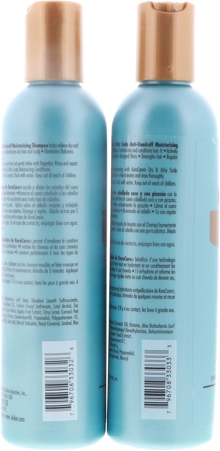 Keracare Dry&Itchy Scalp Moisturizing Shampoo + Conditioner 8Oz"Combo Set