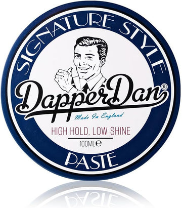 Dapper Dan Signature Style Paste, High Hold Low Shine For Men, For Short To Medium Length Hair, Reworkable Paste, Signature Cologne Fragrance, 100Ml