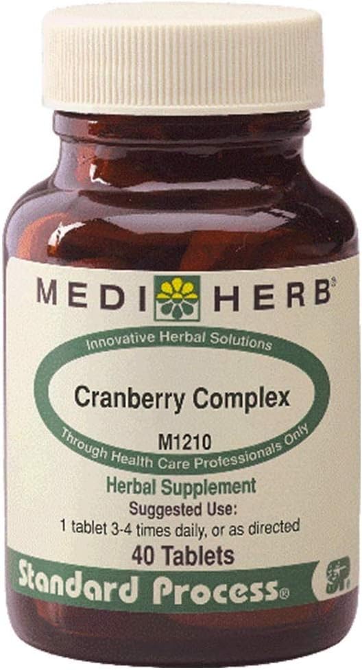 Mediherb Cranberry Complex -Encourage Healthy Urinary Tract Function - Promote Healthy Flora In The Urinary Tract - Natural Ingredients - Organic Herbal Supplements - Made In The Usa - 40 Tabs : Health & Household