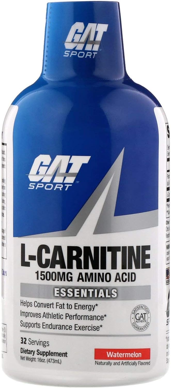 GAT SPORT L-Carnitine Liquid, 1500 mg, 16oz, 32 Servings (Watermelon)