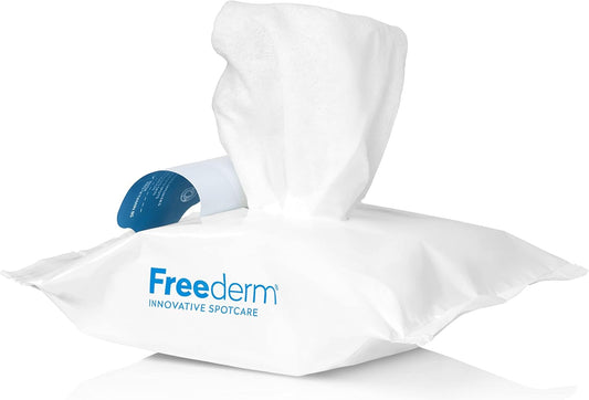 Freederm Fragrance Free Deep Pore Face Cleansing Wipes For Spot Prone Skin, Fights Spot Causing Bacteria, Biodegradable, 25-Count