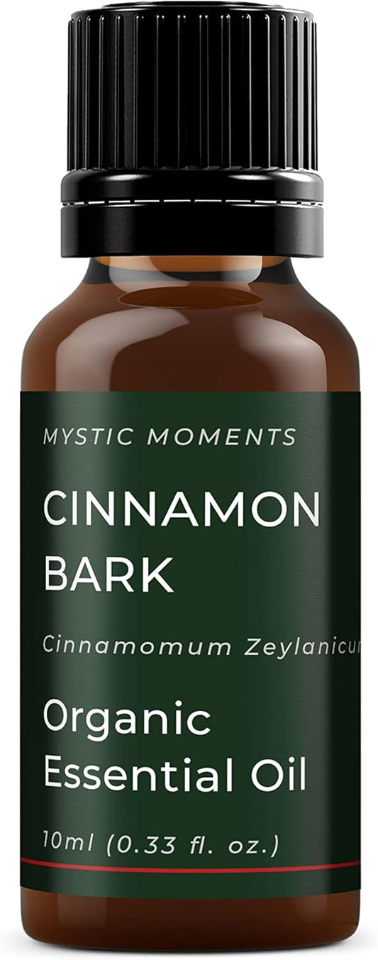 Mystic Moments | Organic Cinnamon Bark Essential Oil 10Ml - Pure & Natural Oil For Diffusers, Aromatherapy & Massage Blends Vegan Gmo Free
