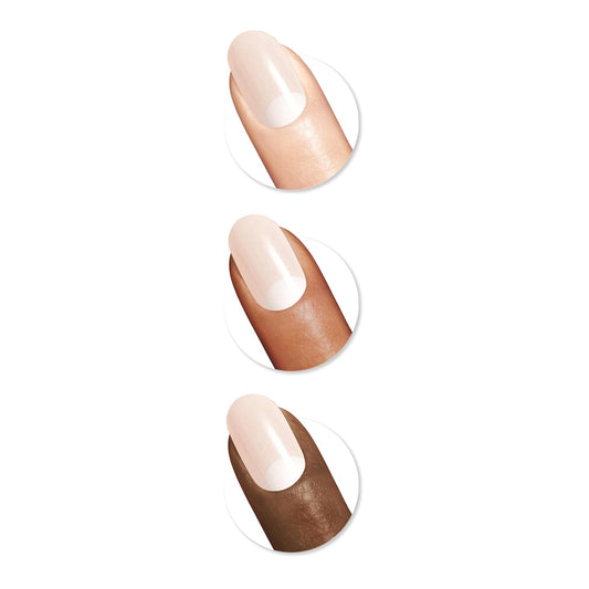 Sally Hansen Salon Effects® Perfect Manicure, Moon-Ami, Press On Nails, Oval Shaped, Non-Damaging Adhesive Tabs, File, And Alcohol Pad Included