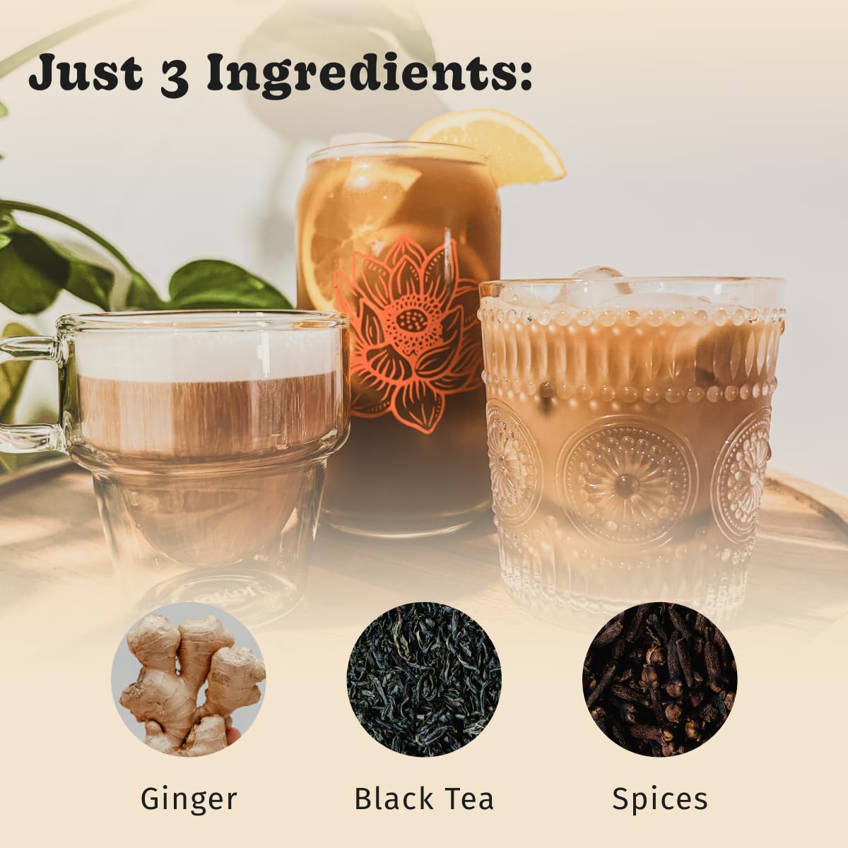 Bhakti Chai Tea Concentrate | Sugar-Free, Fresh Ginger, Organic Black Tea, Spiced, Dairy-Free, Vegan, (Pack Of 2)