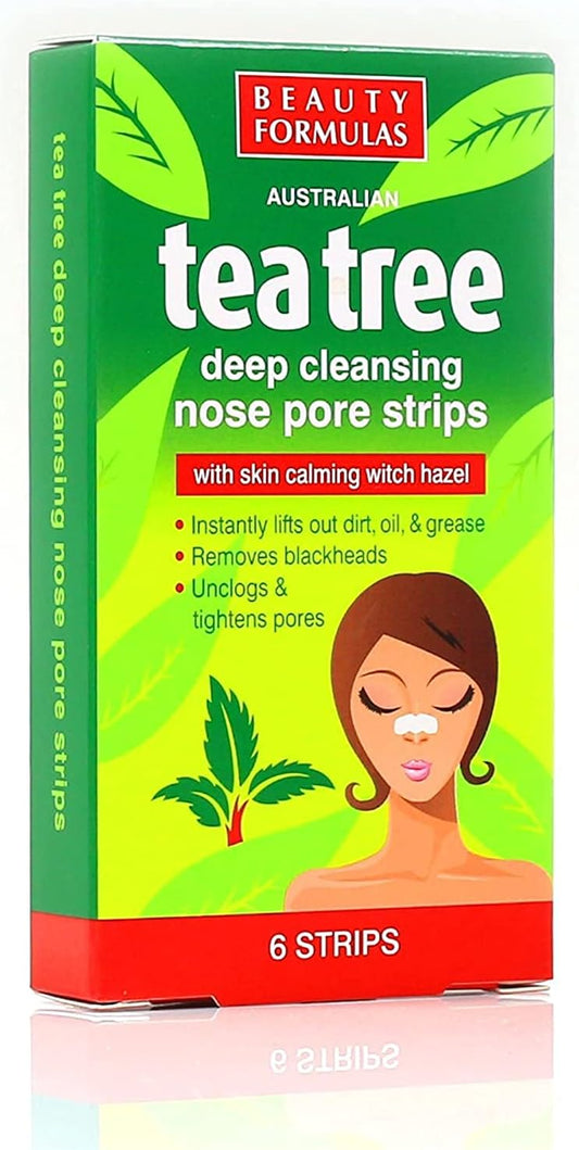 24X Australian Tea Tree & Witch Hazel Nose Strips | Removes Blackheads, Unclogs & Tightens Pores