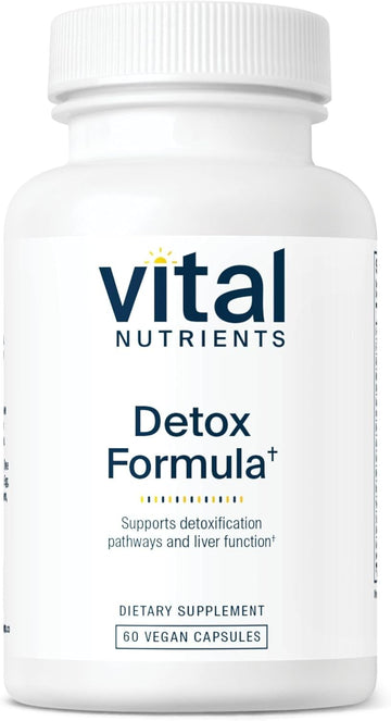 Vital Nutrients - Detox Formula - Specially Designed Formula For Liver And Detoxification Support - 60 Vegetarian Capsules Per Bottle