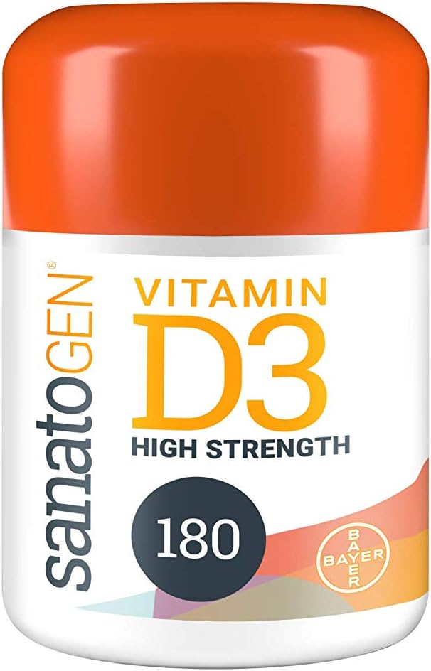 Sanatogen Vitamin D3 3000 Iu. D3 Helps To Support Your Immune System Your Body’S Natural Defender. For Men Women, Tablets - 180 Count (Packaging May Vary)