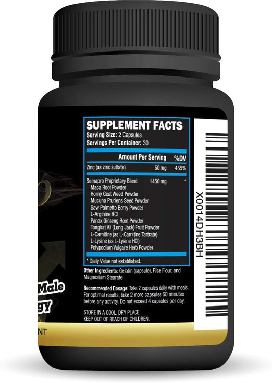 Extreme Semen Volumizer And Male Energy Formula - All Natural Endurance, Stamina & Health