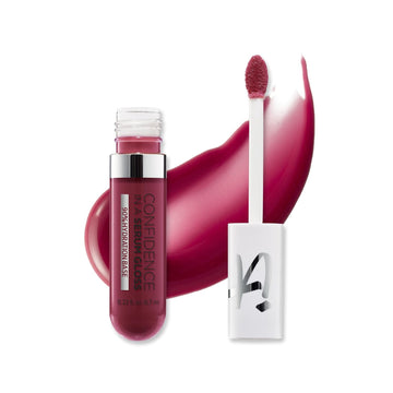 It Cosmetics Confidence In A Serum Lip Gloss - Smoothing & Conditioning - 8Hr Hydration With Hyaluronic Acid, Ceramide, Vitamin E - High Shine & Sheer Finish - 0.22 Fl. Oz