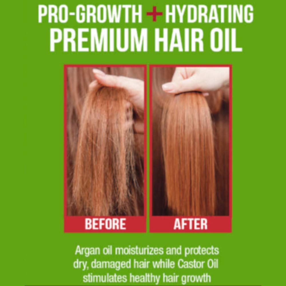 Difeel Premium Castor Plus Argan - Pro-Growth + Hydrating Premium Hair Oil 2.5 oz. : Beauty & Personal Care