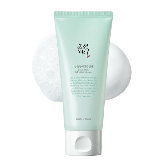 Beauty Of Joseon Green Plum Refreshing Cleanser Gel With Dynasty Cream Hydrating Face Moisturizer For Dry