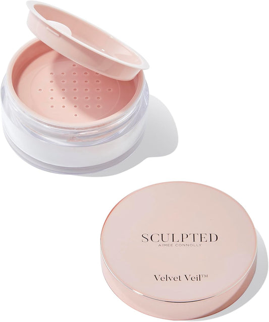 Velvet Veil Pressed Setting Powder Mini From Sculpted By Aimee - 4.5G Travel Friendly, Compact, Translucent Face Powder To Regulate Shine And Prolong Makeup - With Hyaluronic Acid & Niacinamide
