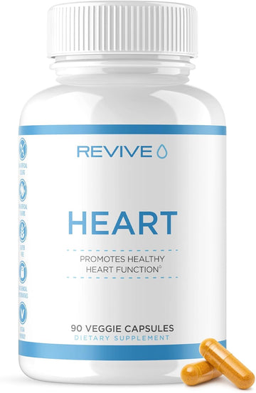 Revive MD Health Supplements, 90 Veggie Capsules - CoQ10 Supplement Supports Heart Muscle Function - Coenzyme Q10 200mg Promotes Healthy Flow - Vegan-Friendly & Gluten-Free
