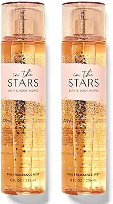 Bath And Body Works In The Stars Fine Fragrance Body Mist Gift Set - Value Pack Lot Of 2 (In The Stars)