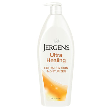 Jergens Ultra Healing Dry Skin Moisturizer, Body and Hand Lotion, for Absorption into Extra Dry Skin, 21 Ounce, with HYDRALUCENCE blend, Vitamins C, E, and B5