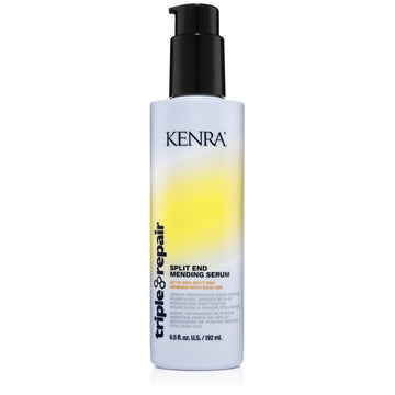 Kenra Triple Repair Split End Mending Serum | Up To 90% Split End Mending With Each Use | Targets & Repairs Weak Or Broken Bonds | Split Ends | Damaged Hair | Bond Builder| Sulfate-Free | 6.5 Fl. Oz
