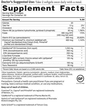 Dr. Sinatra Omega Q Plus MAX ? Advanced Heart Health and Healthy Aging Support with 100mg of CoQ10 and Turmeric (60 softgels | 30-Day Supply)