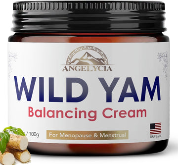 Wild Yam Cream For Hormone Balance | Hormone Balance For Women | Estrogen Cream | 100% Pure Organic Wild Yam Cream | Wild Yam Cream Organic For Pms | Perimenopause & Menopause Support | All Skins