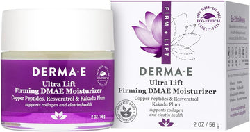 Derma E Firming Dmae Moisturizer - Copper Peptides, Resveratrol & Kakadu Plum - Supports Collagen And Elastin Health– Vegan Facial Skin Care, 2Oz