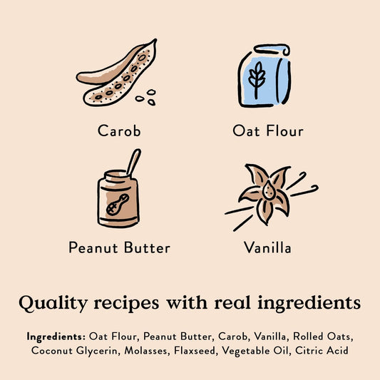 Bocce'S Bakery Oven Baked Mud Pie Oh My Treats For Dogs, Wheat-Free Everyday Dog Treats, Made With Real Ingredients, Baked In The Usa, All-Natural Soft & Chewy Cookies, Pb, Carob & Vanilla, 6 Oz